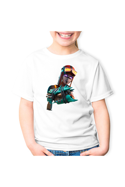 OEM Παιδικό T-shirt με κουκούλα και στάμπα Blaze Skin Fortnite Epic Pistol