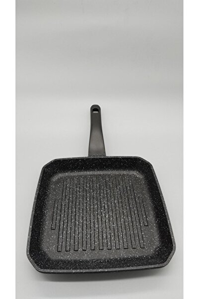 abnturk Cem Granit Gril 26x26cm Kare Izgara Tavası Yanmaz Yapışmaz Tava