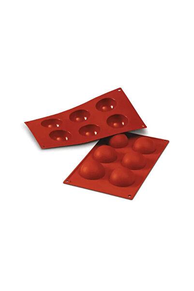 silikomart Semi-spherical silicone mold, Hemisphere Sf003, 6 cavities