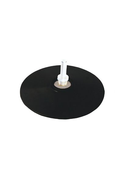 flores Rubber sandpaper holder for drill, black, 125 mm