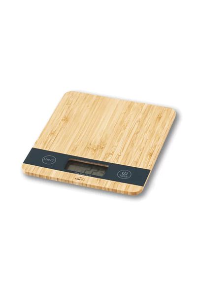Lacor Cantar de bucatarie digital, Bamboo, capacitate maxima 5 kg