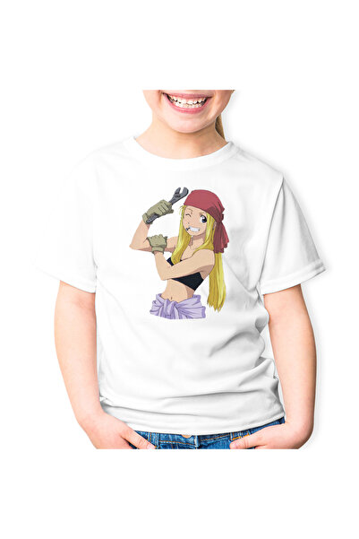 OEM Tricou copii Fullmetal Alchemist Winry Rockbell Mecanic Auto