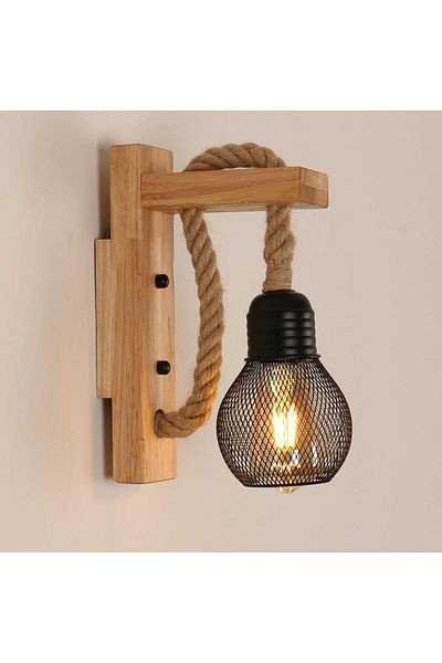 Almiftah Wall Lamp Shade E27 Retro Wall Light Fixtures for Living Room, Bedroom, Corridor, Bedside