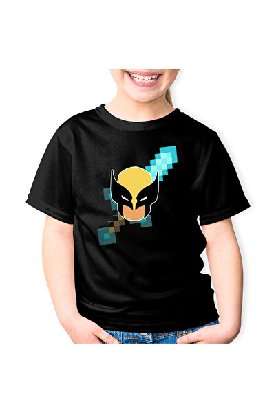 OEM Tricou copii Wolverine Minecraft Diamond Sword