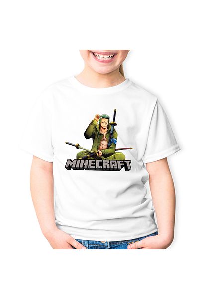OEM Tricou copii Zoro One Piece Roronoa Minecraft Anime