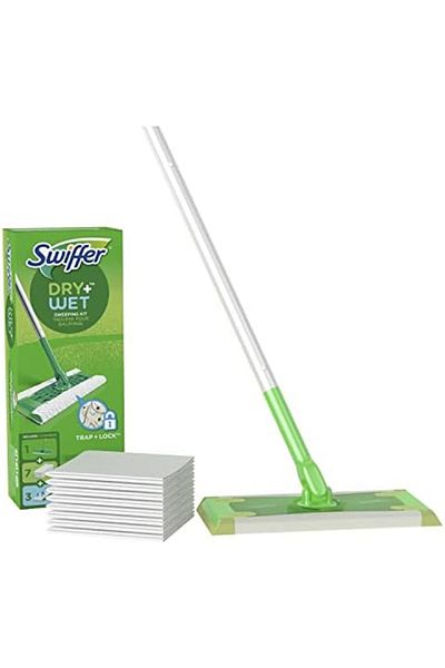 Swiffer Sweeper Dry and Wet Floor Mopping and Cleaning Starter Kit