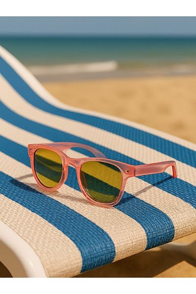 Lexi Bella Kids Mirrored Glass Sunglasses Pink Frame Uv 400 Protection Ce Certificated