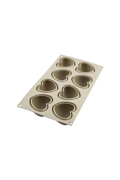 silikomart Forma din silicon inima, Cuoricino, 8 cavitati