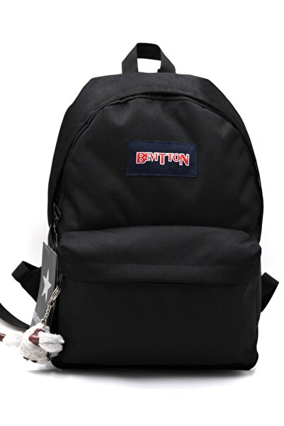 betto's Klasi Hafif Okul Çantası Unisex Okul Sırt Çantası 360 Siyah