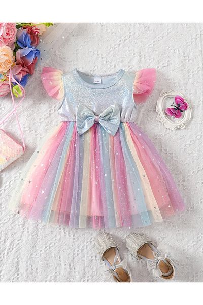 Nuoves Sparkly Girl's Party Birthday Dress