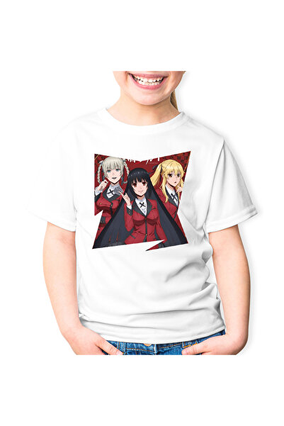 OEM Kakegurui Poker Girls Anime Manga Kids T-shirt
