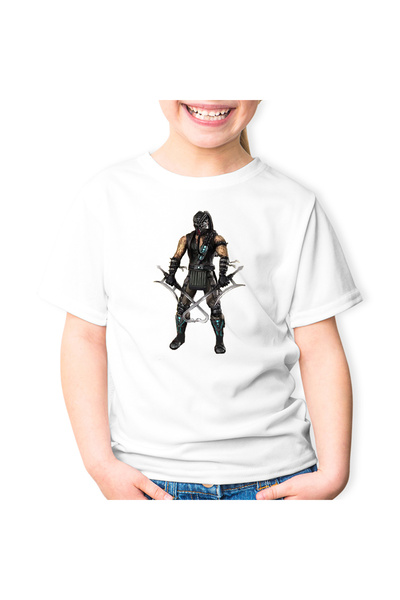 OEM Tricou copii Kombat Reptile Ermac Mortalitate Arrow Coif Black