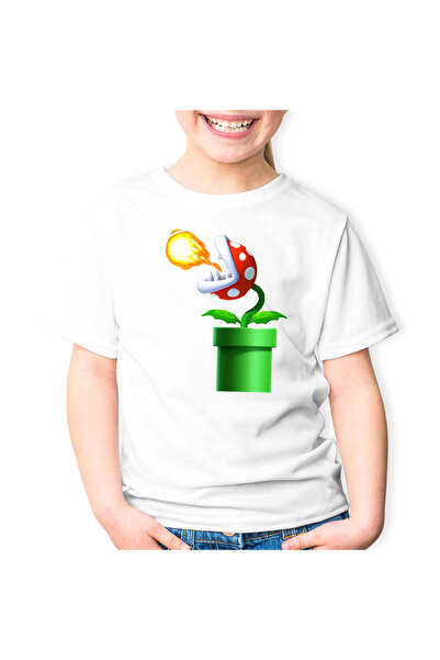 OEM Tricou copii Super Mario Bros Planta Carnivora Wii
