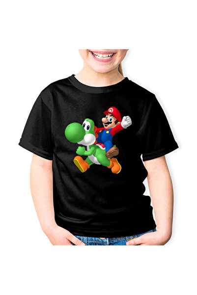 OEM Tricou copii Mario Yoshi Super Game Hero