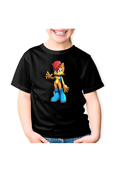OEM Tricou copii Sonic Princess Sally Acorn Joc Video