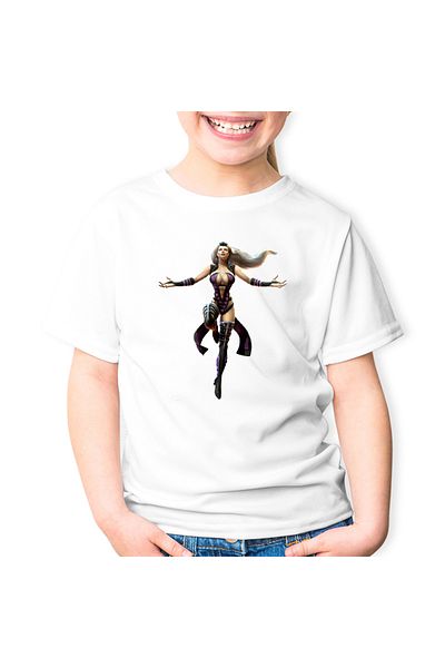 OEM Tricou copii Mortal Kombat Sindel Shao Kahn Violet Gold Hair