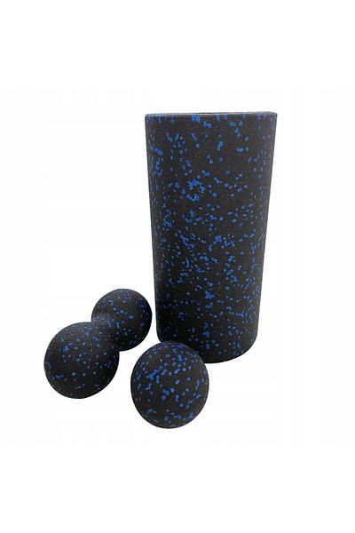 Rosfix Set de exerciții (rolă, minge, minge dublă) + Set de 5 benzi de exerciții