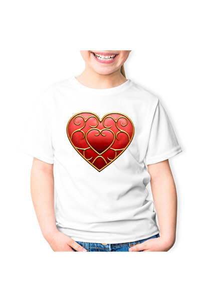 OEM Tricou copii Legend of Zelda Valentine Day Inima Rosie
