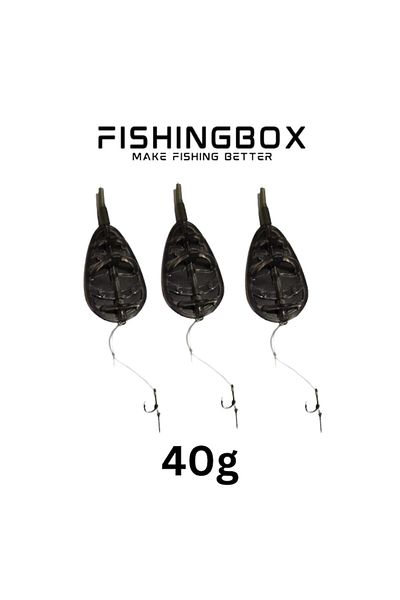 FISHINGBOX MAKE FISHING BETTER Set 3 Monturi Method Feeder Cu Spin 40g
