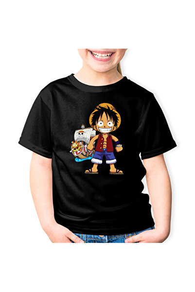 OEM Tricou copii Straw Hat Pirates Palarie Paie Monkey Luffy One Piece