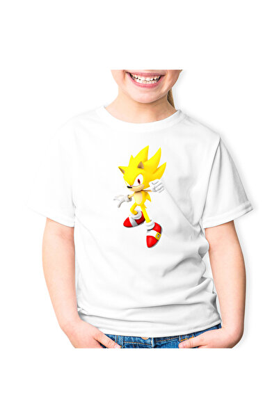 OEM Tricou copii Super Sonic the Hedgehog Desene Animate Cartoon