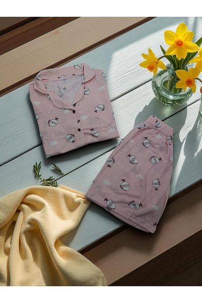 BEYAZTOPTAN 100% Ultra Soft Women's Cool Touch Combed Single Jersey 2-Piece Full Button Shorts Set! ! New Season ! !