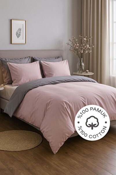 Sheri Home Gül Kurusu Lastikli Çarşaflı Çift Kişilik Nevresim Takımı SHE88862...