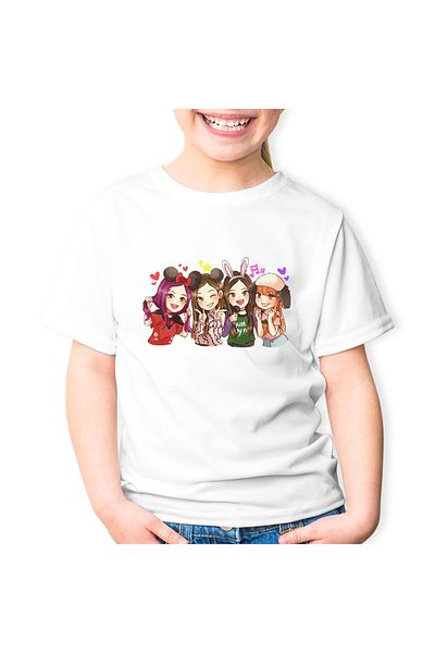 OEM Tricou copii Cartoon Balckpink Girls All Team K Pop