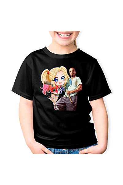 OEM Tricou copii Joker Suicide Squad GTA Gang