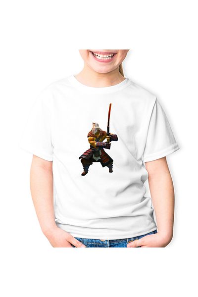 OEM Tricou copii Juggernaut Dota 2 Hero Samurai Katana Video Game