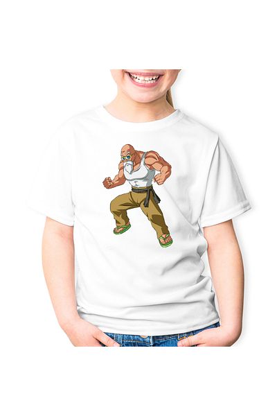 OEM Kids T-shirt Dragon Ball Z Master Roshi Bodybuilding Coach Grandpa