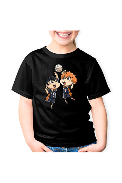 OEM Tricou copii Haikyuu Volei Duel Hinata Kageyama Chibi