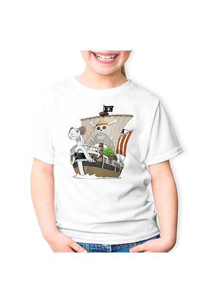 OEM Tricou copii One Piece Corabie Ship War Caravel Cartoon