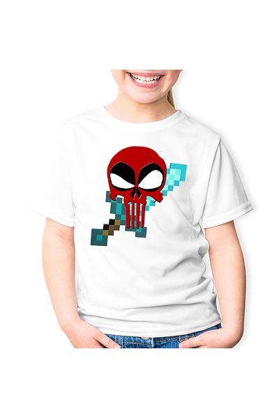 OEM Tricou copii Deadpool Reaper Minecraft Sword Diamond