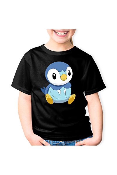 OEM Tricou copii Pokemon Go Piplup Pinguin Plus Card