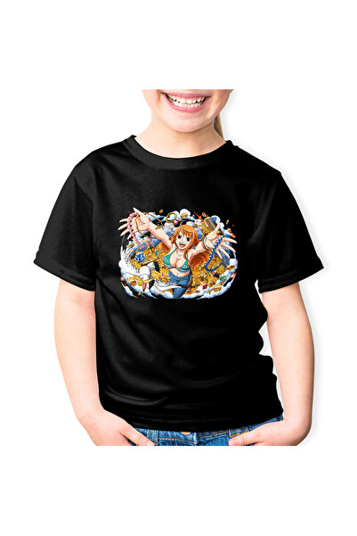 OEM Παιδικό T-shirt One Piece Nami Treasure Pirates Cat Anime