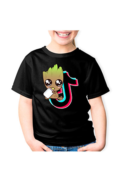 OEM Παιδικό μπλουζάκι Baby Groot Tik Tok Star Tiktok Kids