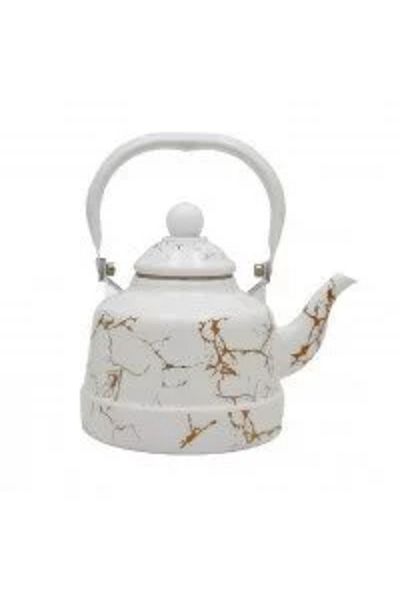 BASURRAH White Ceramic Chinko Kettle 2.5L