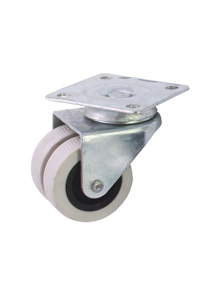flores Furniture wheel, with bearing and 2 wheels, 50 mm x 20 mm