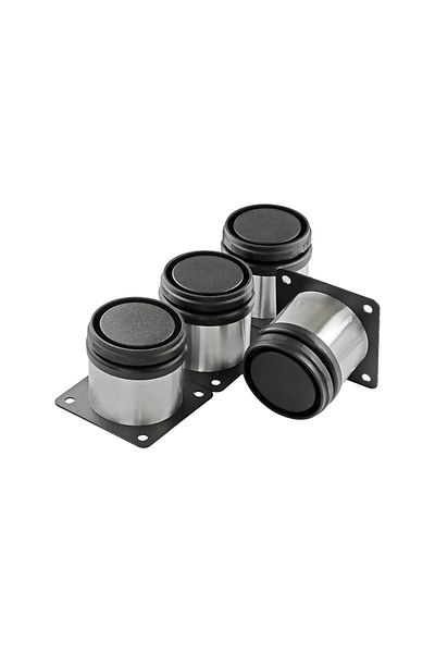 flores Stainless steel bed leg, Ø 60 mm x 8 cm, 4 pcs / set