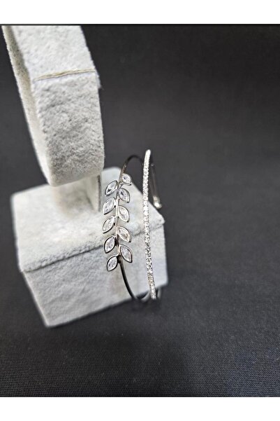 Vipfoni Zirkon Taşlı Başak Figürlü Suyolu Kadın Kelepçe Bileklik