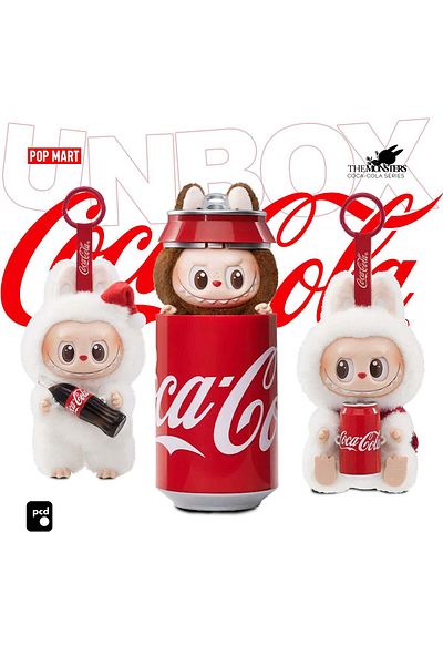 Pop Mart Seria Monștrilor Coca-Cola (Cutie autocolantă din vinil)