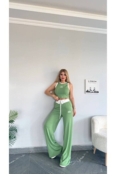 bonibon butikk Women's Quality Luxury Clothing Modal Fabric Flexible Lycra Wide Leg Suit