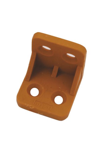 flores Plastic corner for countertop support, oak, 26 x 26 x 26 mm, 500 pcs / set