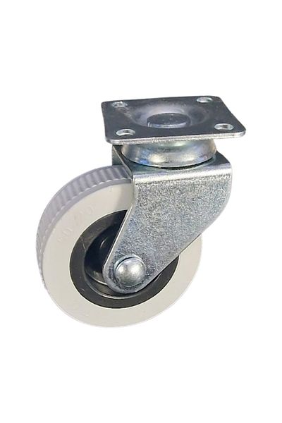 flores Furniture wheel with bearing, Ø 50 x 16 mm, plate 37 x 37 mm