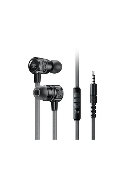 PLEXTONE Plextone G20 Wired Earphones with 3.5mm Jack and Type-C Adapter, Stereo Bass Sound, Precision Microphone, Black