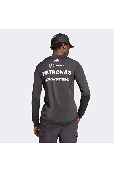 adidas Mercedes Amg Petronas Formula One Team Long Sleeve Pilot Men's Black Motorsport Jersey