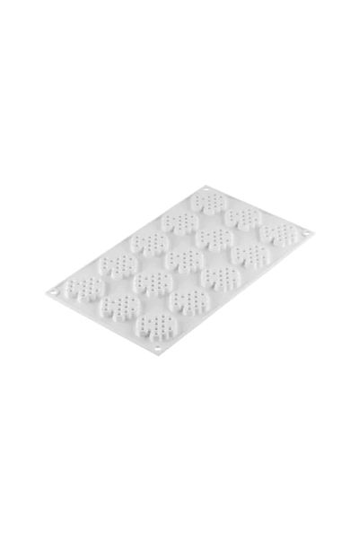 silikomart Silicone mold for single-portion cakes, Miel 8, 15 cavities, ø45 x 8 mm
