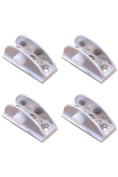flores Glass shelf support, satin, 50 mm, 4 pcs / set