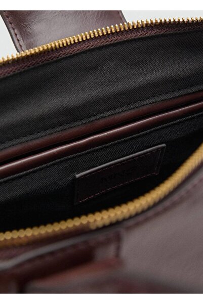 MANGO Woman Orta boy karabinalı omuz çantası